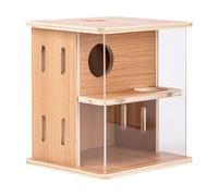 MagiDeal Maison en Bois pour Hamster, Cachette, Cabane à Hamster à 2 étages pour Petit