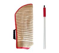 MagiDeal Manchon de Morsure de Chien, Jouet de Traction d'oreiller de Morsure de Chien, entraîneur d'agilité, bâton d'entraînement de Chien, Ensemble, Rouge