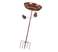MagiDeal Mangeoire à Oiseaux en Fonte, Bain d'oiseaux, Installation Facile pour Les Amoureux de la Nature, Forte capacité de, Polyvalent, avec Base