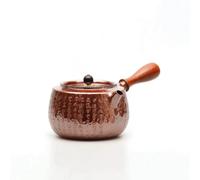 MagiDeal Manual Vessel Bouilloire Thé Kettle Cafetière Corps Courbé Bec Court Style Classique Couvercle Serré Cuivre Convient à, Théière À Poignée Latérale Sutra Du Cœur