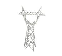 MagiDeal Maquette de tour à haute tension sur table de sable, diorama compact et original, décoration créative pour réseau ferroviaire miniature, Petit