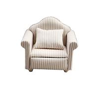 MagiDeal Meubles de canapé de Maison de poupée à l'échelle 1/12 avec Simulation d'accessoires de Fauteuil Miniature d'oreiller pour Enfants, canapé Simple