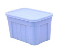 MagiDeal Mini boîte de rangement à l'échelle 1:12 avec couvercle, idéale pour décorer un jardin féérique, une gare ou un bâtiment. Elle peut servir de, Bleu
