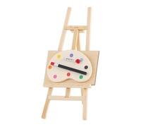 MagiDeal Mini chevalet et palette pour décoration de maison de poupée, modèle réaliste, jeu de simulation, peinture à l'huile miniature, ensemble pour