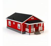 MagiDeal Miniature Maison Réplique Maquette Villa Américaine Maquette Maison Diorama Modèle Collectible Base Solide en Plastique Stable Adapté aux Dioramas Photographie Miniature Loisirs Créatifs