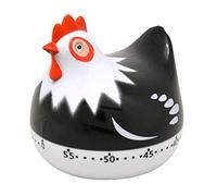 MagiDeal Minuterie de Cuisine sous Forme de Poule Minuteries Mécaniques Manuelles de Cuisson des Aliments, Noir, comme décrit