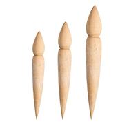 MagiDeal Modificateur de bec de poinçon en bois argile Double tête poterie théière fabricant de bec pour la coupe, 3 pièces