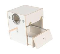 MagiDeal Nichoir pour perruches, Cage d'élevage avec tiroir, Maison de Reproduction en Bois pour perroquets, inséparables, perruches et Conures, 20x20x30 Cm