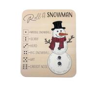 MagiDeal Noël en bois, jouet éducatif à glisser dans une chaussette Noël pour garçons et filles, jeu société décoratif, cadeau Noël,