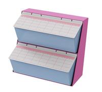 MagiDeal Organisateur de sachets de thé, coffre à thé peu encombrant et polyvalent avec couvercle, support pour dosettes de café, récipient pratique pour, Rose Rouge Bleu