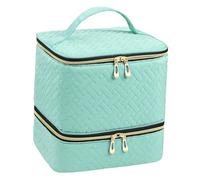 MagiDeal Organisateur de vernis à ongles pouvant contenir 30 bouteilles et une lampe à ongles Boîte de rangement robuste Étui de transport de vernis à ongles, Vert