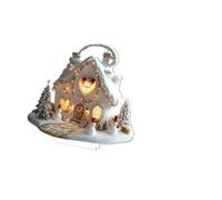 MagiDeal Ornement en acrylique 2D pour décoration d'intérieur avec base, bonhomme de neige, œuvre d'art de collection, peste de Noël pour bureau, salle, Longueur 20.5 Cm