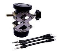 MagiDeal Outil de réparation de renfort de guitare, support de poutre acoustique, réparation DIY des fissures de table, plage de réglage extensible de 6,5 cm à, Noir