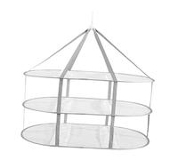 MagiDeal Paillé de séchage de Pull, vêtements Suspendus Suspendus, Porte-séchage en Mailles Pliables à l'épreuve du Vent, sèche-Linge en Filet pour Chaussettes, 3 Couches