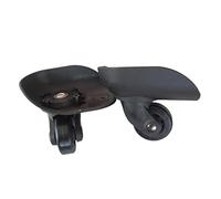 MagiDeal Paire Roues de Valise Pièce de Rechange Fixe roulettes de Remplacement - Accessoire de Bricolage Bagage/Valise - F