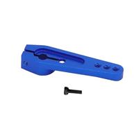 MagiDeal Palonnier de servo 25 dents en alliage d'aluminium, bras de direction en métal à filetage M2, pièces de bricolage, bras de servo de direction long, Bleu