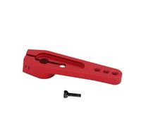 MagiDeal Palonnier de servo 25 dents en alliage d'aluminium, bras de direction en métal à filetage M2, pièces de bricolage, bras de servo de direction long, Rouge