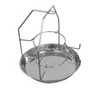 MagiDeal Panier à Cendres pour Barbecue, Accessoires de grillades, Multifonctionnel, Robuste, Portable, Cadeaux, Plateau en Acier Inoxydable Robuste, Hauteur 32.5 Cm