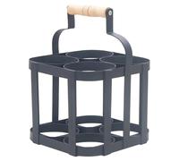 MagiDeal Panier à vin en Fer à 4 Compartiments, Pratique pour Le Lait et Les Boissons, idéal pour Le Bar, Le Pique-Nique, la Maison ou Le Bureau.