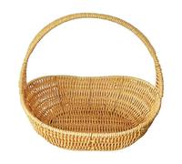 MagiDeal Panier de Pique-Nique en rotin synthétique, Panier de Rangement léger pour la Plage, Le Parc, l'arrière-Cour, Robuste, Multifonctionnel, tissé, M