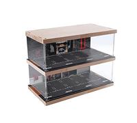 MagiDeal Parking Lot Display Case Diecast Car Garage Conteneur Anti-poussière Diorama, À Deux étages