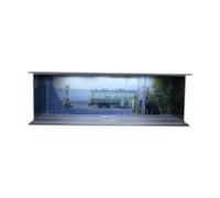 MagiDeal Paysage 1/64 échelle moulé sous pression modèle voiture vitrine décor de table présentoir Garage vitrine pour voiture de sport en alliage voiture, Style A