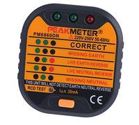 MagiDeal Peakmeter Pm6860dr Prise Électrique Automatique Socket Testeur Eu Standard