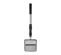 MagiDeal Pelle à déjections de Poulet en métal, Pelle à tamiser la litière, Manche Long réglable, Polyvalente, en Acier Inoxydable, pour Le Nettoyage des, Pelle Creuse