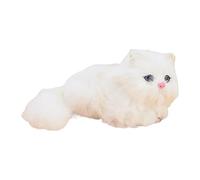 MagiDeal Peluche chat chat poupée en peluche jouet décoratif dessin animé câlin confortable câlin chat peluche jouet pour enfants cadeaux d'anniversaire, Blanc