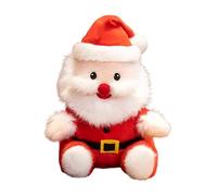 MagiDeal Peluche Père Noël, décoration de Noël, adorable collection, figurine de dessin animé, poupée, jouet en peluche pour intérieur, voiture, table, cadeau