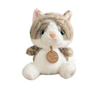 MagiDeal Peluche pour chat, jouet pratique, dessin animé, léger, décoration d'intérieur, pour la maison, le salon, pour enfants, Brun