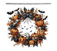 MagiDeal Pendentif plat en acrylique 2D en forme de citrouille d'Halloween, décoration décorative pour fenêtre, pour mur de Thanksgiving, décoration de