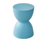 MagiDeal Petit Repose-Pieds Rond, Tabouret à Langer, siège Simple et Tendance, Repose-Pieds Ottoman Polyvalent pour Maison, Appartement, Chambre à Coucher, Bleu Brillant