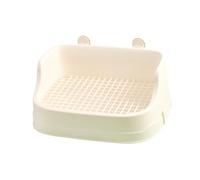MagiDeal Petits Animaux de Compagnie litière litière Boîte à Petit de avec Une Bouteille de Fermeture à Cage à Cage intérieure Facile à Nettoyer, Blanc