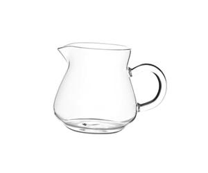 MagiDeal Pichet à Crème En Verre, Mini Carafe Tasse à Café En Verre, Pot à Lait En Verre Borosilicate, Verrerie avec Poignée, Verseur de Lait Transparent pour Thé, Expresso, Latte, 250 ml 7x5.5x8.3 cm