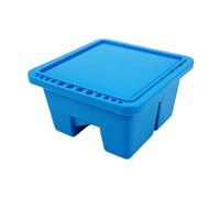 MagiDeal Pinceau à peinture bassin pinceau à peinture laveuse enfants couvercle polyvalent peinture brosse seau de lavage pour peinture nettoyant enfants, Bleu