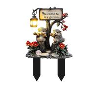 MagiDeal Piquet de Jardin Décoratif en Forme de Hérisson, Panneau Acrylique 2D, Pot de Fleurs Créatif, Décoration Artistique pour Jardin, Allée, Pelouse, 12,5x20cm