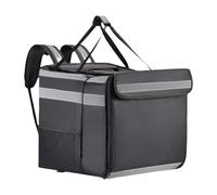 MagiDeal Pizza Livraison Sac à Dos isolé 2 Couches Sturdy Bike Thermal Lightweight Pizza Sac à Dos Extensible avec Une Bande réfléchissante