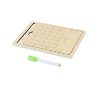 MagiDeal Planche de pratique des lettres en bois, outil de pratique de la Cognition de l'alphabet, de l'écriture russe, pour la maternelle de 1 à 4 ans,