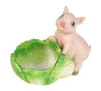 MagiDeal Plateau de rangement en forme de cochon de dessin animé, plateau de rangement pour bijoux, organisateur de bureau multifonctionnel pour la maison, la, Blanc