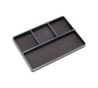 MagiDeal Plateau de rangement pour vis, porte-pièces portable et polyvalent en aluminium pour douilles, accessoires électroniques et automobiles, modèles, Noir