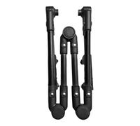 MagiDeal Poignée de Poussée Universel Pliable, Poignée de Chariot Utilitaire, Accessoires de Jardin, Barre de Traction Pliable, pour Poussette, Chariot de Transport, Noir
