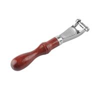 MagiDeal Poignée d'espacement pour maroquinerie, rouleau de couture en cuir, accessoires, poignée en bois, roue de couture pour débutants en de