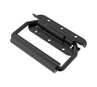 MagiDeal Poigure de Boîtier Poignée de Boîte en Bois Poignée à Ressort avec Poignée de Transport en Caoutchouc Handle de Transport Outil de Boîtier Poignée Mob, Noir