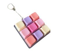 MagiDeal Porte-clés clavier Fidget 9 touches, nouveauté, mécanique, compact, pour cadeau, école, bureau, maison, adolescents, Style E