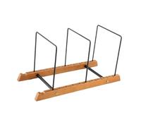 MagiDeal Porte-disques vinyles, Organisateur de disques vinyles, Base en Bois antidérapante, présentoir décoratif pour Une décoration de campagnard.