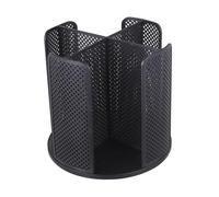 MagiDeal Porte-gobelet et couvercle en papier avec 4 compartiments rotatifs et polyvalents pour café, maison, fêtes, salon, Noir