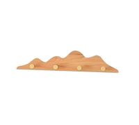 MagiDeal Porte-Manteau Mural, Porte-Serviettes, décoratif et Polyvalent, Crochet Mural en Bois pour Sweats à Capuche, couvertures, clés, Jeans, entrée, 4 Crochets