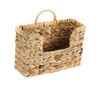 MagiDeal Porte-Revues, Panier de Rangement Tissé, Porte-Documents, Organiseur de Courrier Mural Multifonctionnel pour Magazines, Papiers, Livres, Enveloppes, Brochures, 30x11x25cm