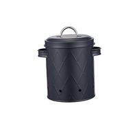 MagiDeal Pot à Pommes de Terre, Oignons et Ail, Boîte en Métal Respirant, Boîte de Rangement pour Légumes, Seau Alimentaire pour Pique-Nique, Activités de, Noir Style B